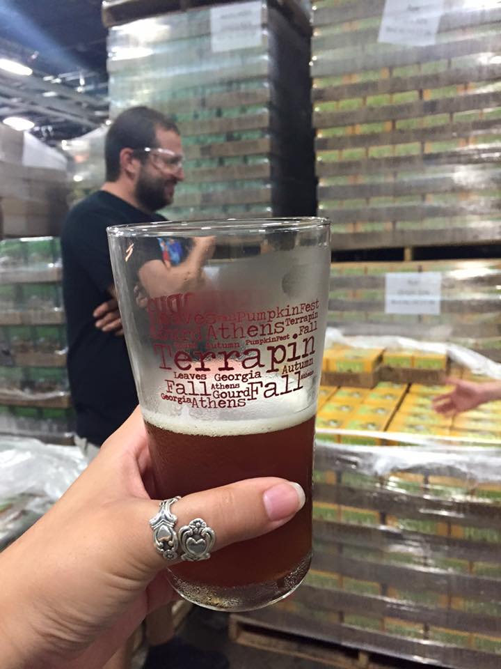 Terrapin Beer glass on the tour