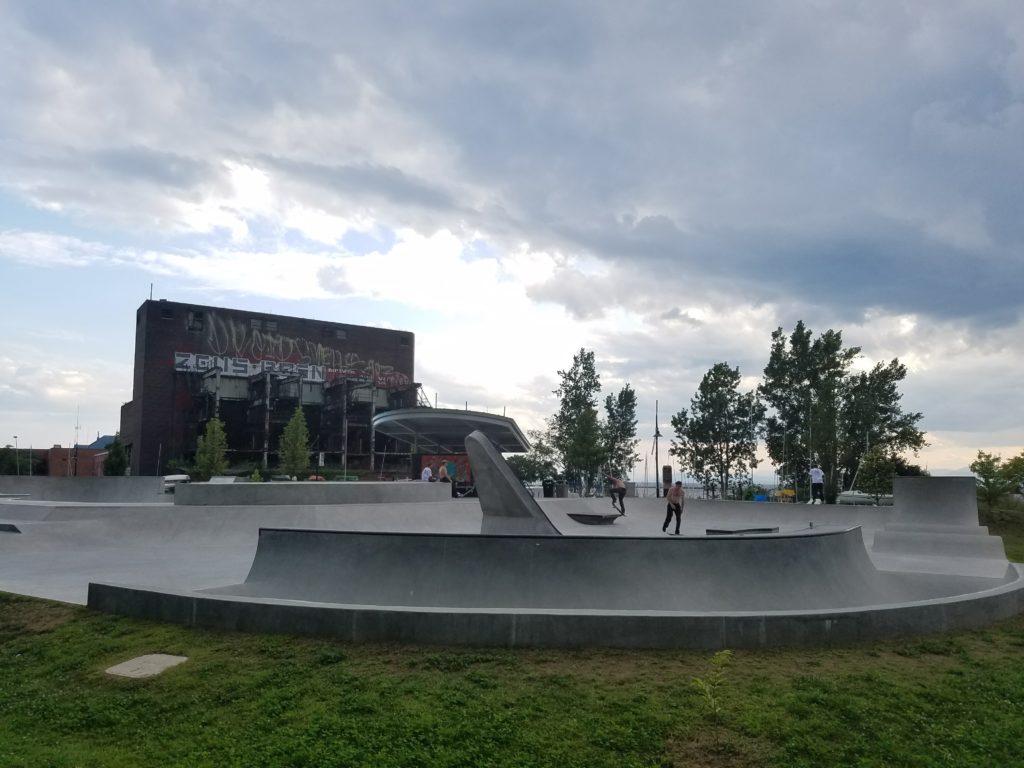 skatepark at waterfront park in burlington, vt
