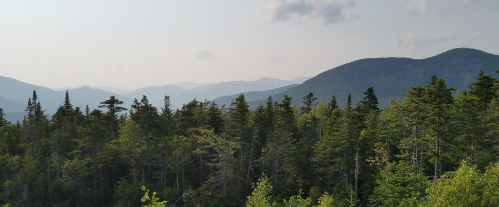 view of white mountains on an active trip to conway, new hampshire